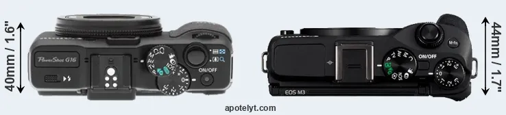 Compare G16 versus M3 top