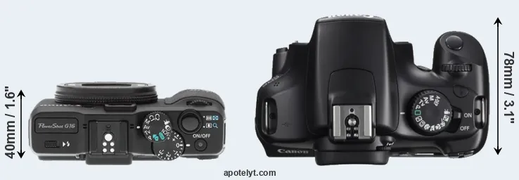 Compare G16 versus T3 top