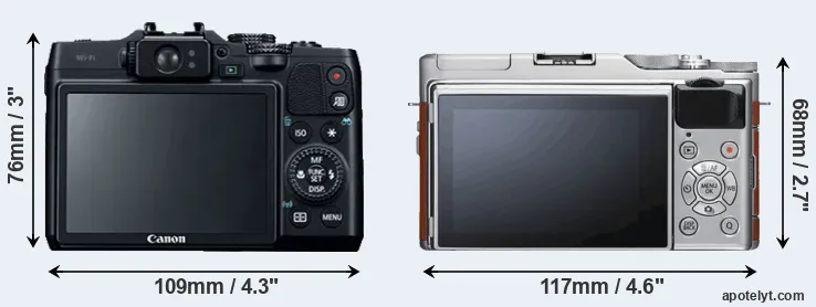 Comparison G16 or X-A5 rear
