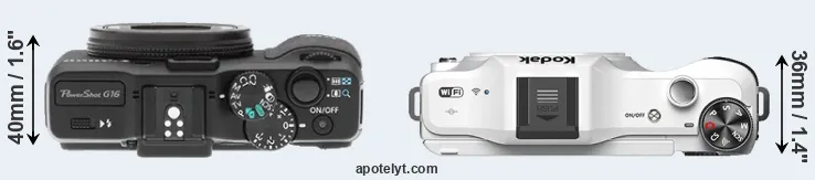 Compare G16 versus S-1 top