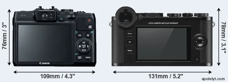 Comparison G16 or CL rear