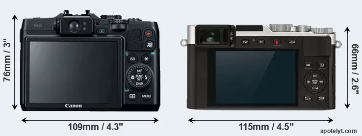 Comparison G16 or D-LUX 7 rear