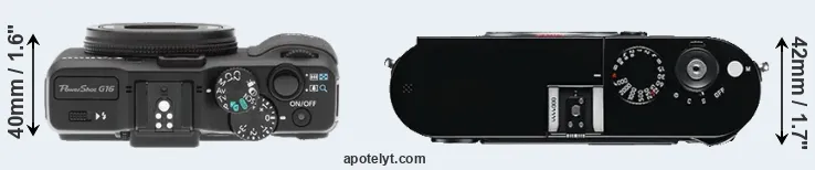 Compare G16 versus M Typ 240 top