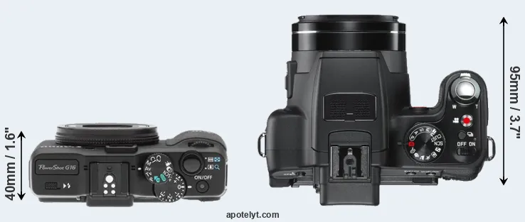 Compare G16 versus V-LUX 2 top
