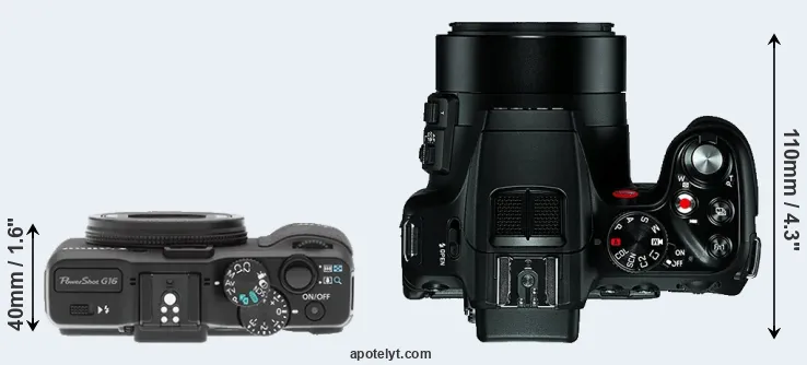 Compare G16 versus V-LUX 4 top