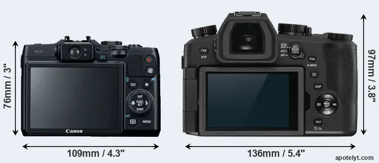 Comparison G16 or V-LUX 5 rear