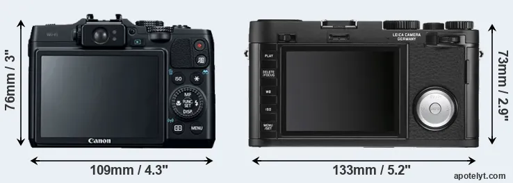 Comparison G16 or X Vario rear