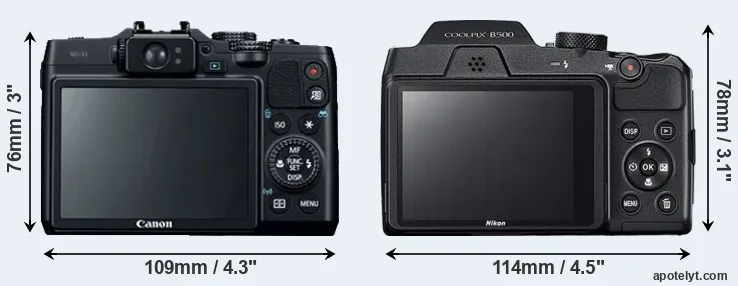 Comparison G16 or B500 rear