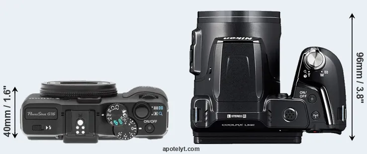 Compare G16 versus L840 top