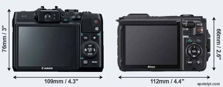 Comparison G16 or W300 rear