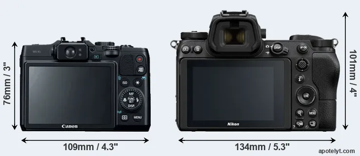 Comparison G16 or Z7 rear
