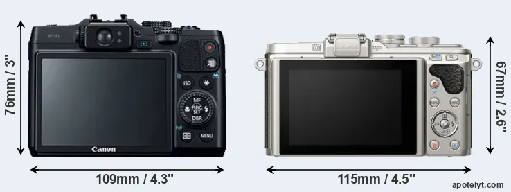 Comparison G16 or E-PL8 rear