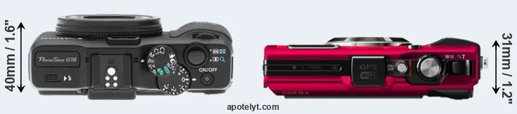 Compare G16 versus TG-4 top