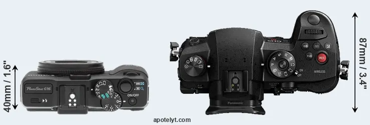 Compare G16 versus GH5s top