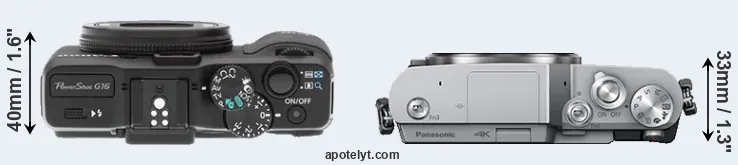 Compare G16 versus GX800 top