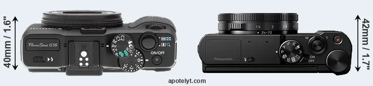 Compare G16 versus LX15 top