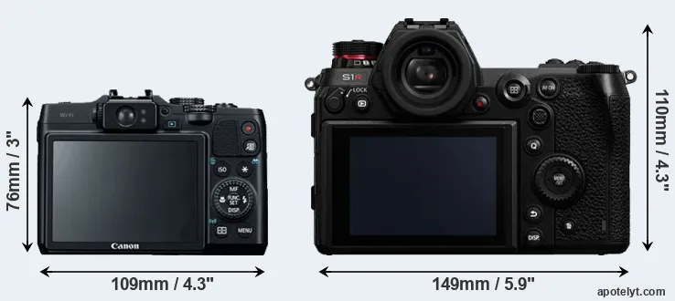 Comparison G16 or S1R rear