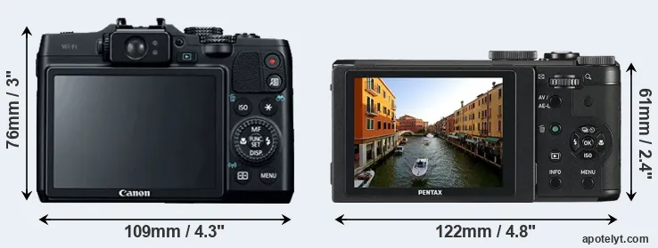 Comparison G16 or MX-1 rear