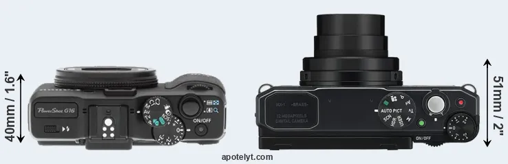 Compare G16 versus MX-1 top
