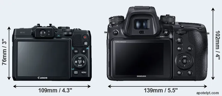 Comparison G16 or NX1 rear