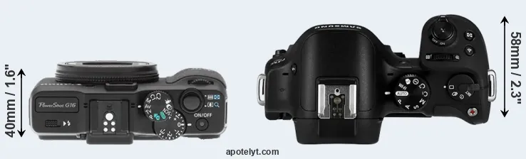 Compare G16 versus NX30 top
