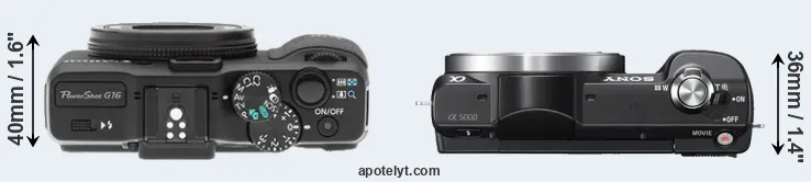 Compare G16 versus A5000 top