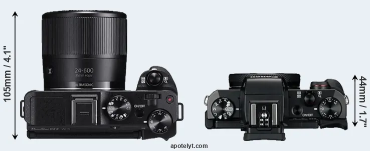 Compare G3X versus G5X top