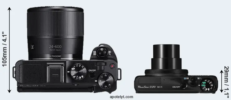 Compare G3X versus S120 top