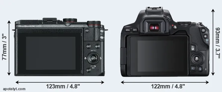 Comparison G3X or SL3 rear