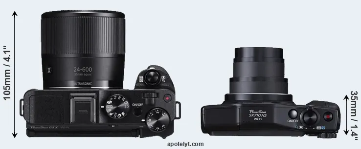 Compare G3X versus SX710 top