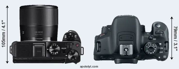 Compare G3X versus T5i top