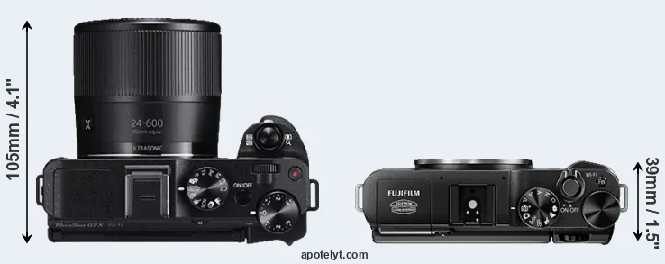 Compare G3X versus X-A1 top
