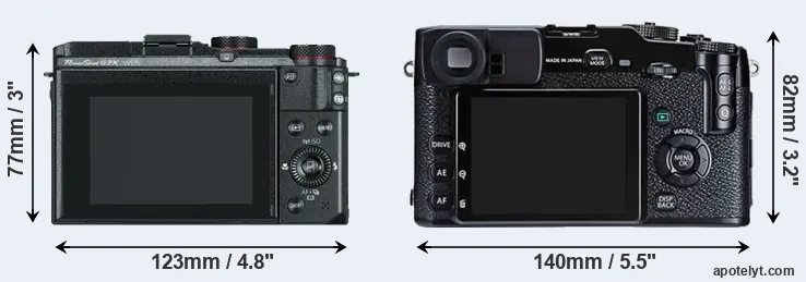 Comparison G3X or X-Pro1 rear