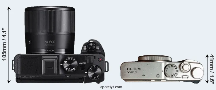 Compare G3X versus XF10 top