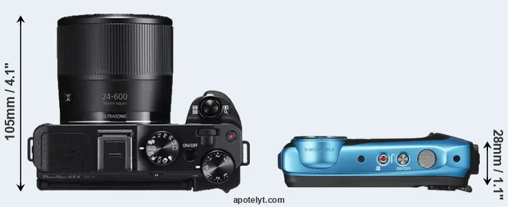 Compare G3X versus XP130 top