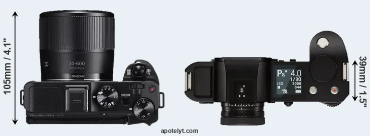 Compare G3X versus Leica SL top