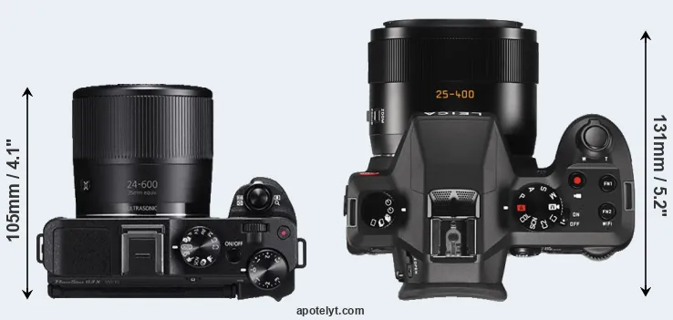 Compare G3X versus V-LUX Typ 114 top