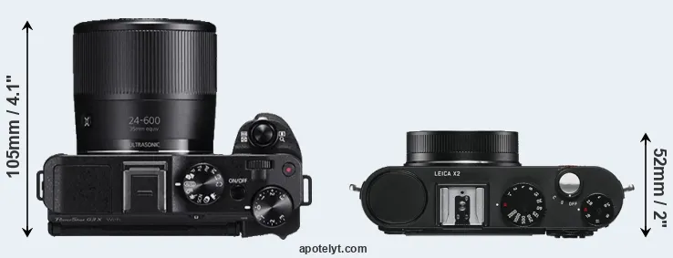 Compare G3X versus X2 top