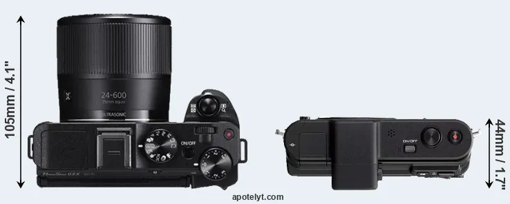 Compare G3X versus V1 top