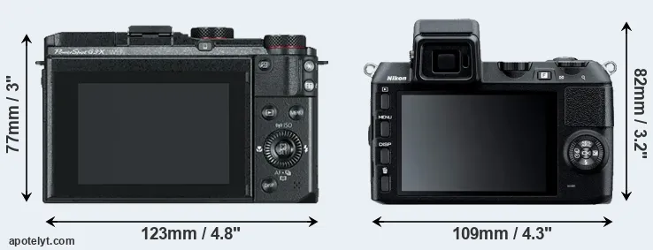 Comparison G3X or V2 rear