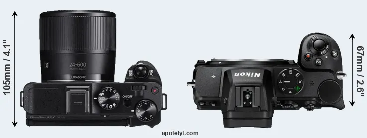 Compare G3X versus Z5 top