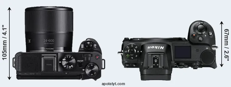 Compare G3X versus Z7 top