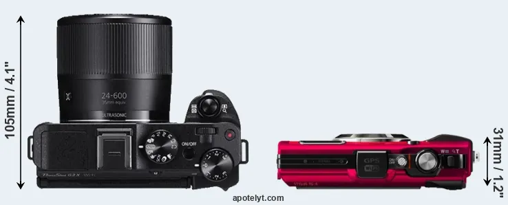 Compare G3X versus TG-4 top