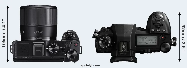 Compare G3X versus G9 top
