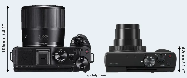 Compare G3X versus ZS80 top