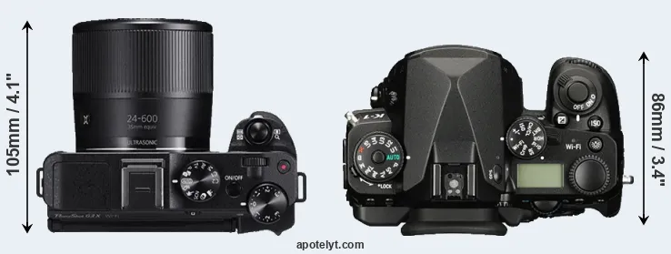 Compare G3X versus K-1 top