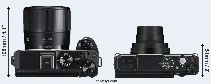 Compare G3X versus MX-1 top