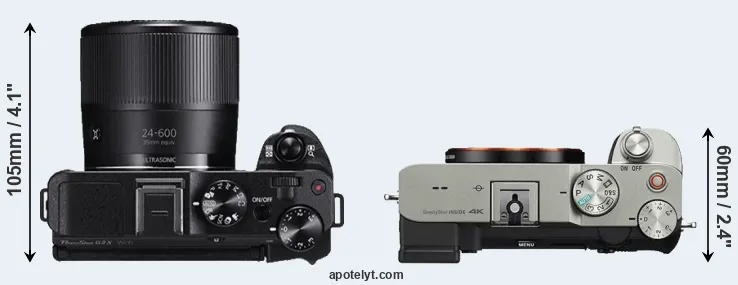 Compare G3X versus A7C top