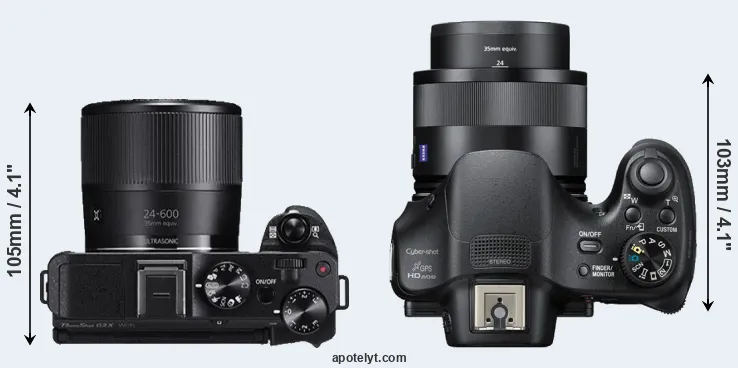 Compare G3X versus HX400V top
