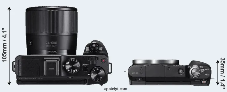 Compare G3X versus NEX-3N top
